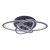 Lustra LED cu telecomanda GENTIANA 75W, 3 Elipse, lumina Rece/Calda/Neutra, Dimabila, Negru ModernLight Concept