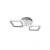 Lustra LED ERIKA 11W, 2 Patrate, lumina Neutra, Alb ModernLight Concept