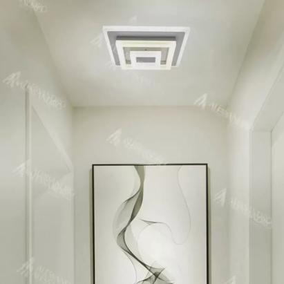 Lustra LED MEDEEA 24W, Diametru 26cm, Patrata, lumina Rece/Calda/Neutra, Alb ModernLight Concept