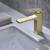 Baterie Lavoar Monocomanda Cartus Ceramic Alama Sanitara Auriu Satin Racorduri si Kit Fixare Incluse 9807D ModernLight Concept