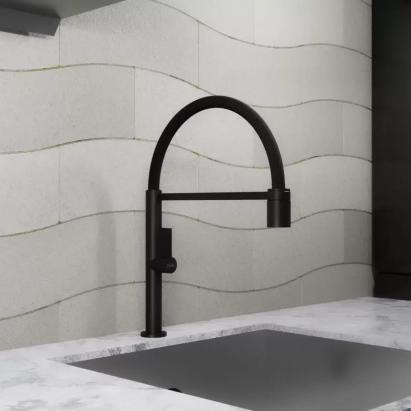 Baterie Bucatarie, Alama Sanitara, Negru, CF2045 ModernLight Concept
