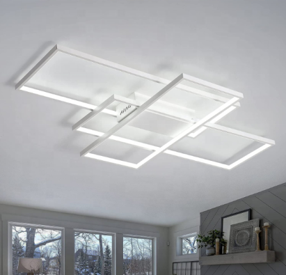 Lustra LED cu telecomanda LANDYN 71W, lumina Rece/Calda/Neutra, Dimabila, Alb ModernLight Concept