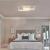 Lustra LED cu telecomanda LANDYN 62W, 2 Patrate, lumina Rece/Calda/Neutra, Dimabila, Alb ModernLight Concept