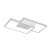 Lustra LED cu telecomanda LANDYN 62W, 2 Patrate, lumina Rece/Calda/Neutra, Dimabila, Alb ModernLight Concept