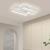 Lustra LED cu telecomanda LANDYN 62W, 2 Patrate, lumina Rece/Calda/Neutra, Dimabila, Alb ModernLight Concept