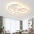 Lustra LED cu telecomanda BETTY 41W, 3 Cercuri, lumina Rece/Calda/Neutra, Dimabila, Alb ModernLight Concept