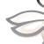 Lustra LED cu telecomanda LILY 75W, 5 Elemente, lumina Rece/Calda/Neutra, Dimabila, Alb ModernLight Concept