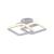 Lustra LED LILIA 20W, 2 Patrate, lumina Rece/Calda/Neutra, Alb ModernLight Concept