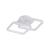 Lustra LED LILIA 20W, 2 Patrate, lumina Rece/Calda/Neutra, Alb ModernLight Concept