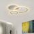 Lustra LED cu telecomanda LUCY 52W, 3 Cercuri, lumina Rece/Calda/Neutra, Dimabila, Alb ModernLight Concept
