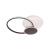 Lustra LED cu telecomanda KILLIAN 81W, 3 Cercuri, lumina Rece/Calda/Neutra, Dimabila, Negru Alb ModernLight Concept