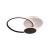 Lustra LED cu telecomanda KILLIAN 81W, 3 Cercuri, lumina Rece/Calda/Neutra, Dimabila, Negru Alb ModernLight Concept