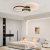 Lustra LED cu telecomanda KILLIAN 80W, 4 Cercuri, lumina Rece/Calda/Neutra, Dimabila, Negru Alb ModernLight Concept