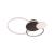 Lustra LED cu telecomanda KILLIAN 80W, 4 Cercuri, lumina Rece/Calda/Neutra, Dimabila, Negru Alb ModernLight Concept