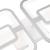 Lustra LED cu telecomanda FELIX 57W, 2 Patrate, lumina Rece/Calda/Neutra, Dimabila, Alb ModernLight Concept