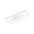 Lustra LED cu telecomanda FELIX 57W, 2 Patrate, lumina Rece/Calda/Neutra, Dimabila, Alb ModernLight Concept