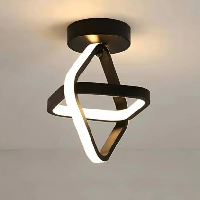 Lustra LED VERTEX CUBUS 13W, lumina Rece/Calda/Neutra, Negru ModernLight Concept