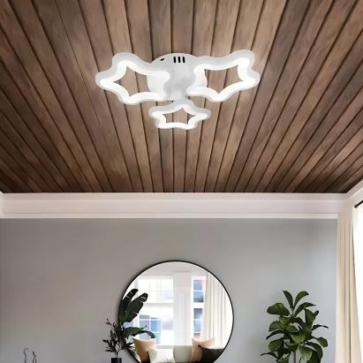 Lustra LED STELARIUM 22W, 3 Stelute, lumina Rece, Alb ModernLight Concept