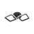 Lustra LED PULSARIS 22W, 2 Patrate, lumina Rece/Calda/Neutra, Negru ModernLight Concept