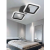 Lustra LED PULSARIS 22W, 2 Patrate, lumina Rece/Calda/Neutra, Negru ModernLight Concept