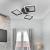 Lustra LED PULSARIS 32W, 3 Patrate, lumina Rece/Calda/Neutra, Negru ModernLight Concept