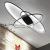 Lustra LED cu telecomanda ORBITA 140W, 3 Elemente, Ovala, lumina Rece/Calda/Neutra, Dimabila, Negru ModernLight Concept