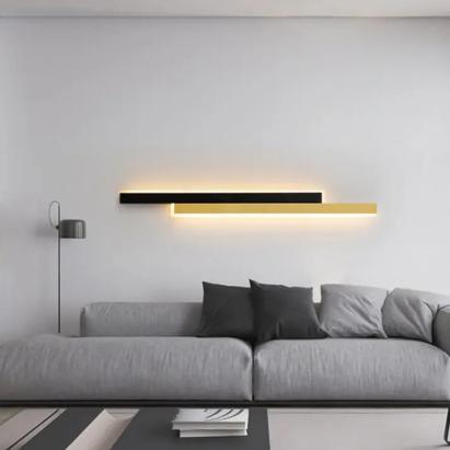 Lustra LED LINIUS 29W, 2 Elemente, Liniara, Alb Negru ModernLight Concept