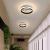 Lustra LED VICTORIA 16W, Rotunda, lumina Rece/Calda/Neutra, Negru Alb ModernLight Concept