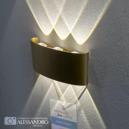 Fantas Aplica LED de Exterior si Interior, 6 Surse x 1W, IP65, Metalic, Auriu, 3000K ModernLight Concept