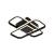Lustra LED cu telecomanda ANICA 52W, 2 Elemente, lumina Rece/Calda/Neutra, Dimabila, Negru ModernLight Concept