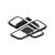 Lustra LED cu telecomanda ANICA 52W, 2 Elemente, lumina Rece/Calda/Neutra, Dimabila, Negru ModernLight Concept