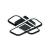 Lustra LED cu telecomanda ANICA 52W, 2 Elemente, lumina Rece/Calda/Neutra, Dimabila, Negru ModernLight Concept