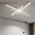 Lustra LED cu telecomanda MORA 80W, 4 Elemente, Liniara, lumina Rece/Calda/Neutra, Dimabila, Alb ModernLight Concept