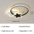 Lustra LED cu telecomanda SANDRINA 106W, Stea, lumina Rece/Calda/Neutra, Dimabila, Negru Alb ModernLight Concept