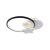 Lustra LED cu telecomanda SANDRINA 106W, Stea, lumina Rece/Calda/Neutra, Dimabila, Negru Alb ModernLight Concept
