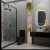 Oglinda LED Ovala, 50x80cm, Eminence MotionGlow Marcello, Sistem Dezaburire, Ceas & Termometru, Dimabila ModernLight Concept