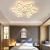 Lustra LED cu telecomanda BLOSSOM 107W, 9 Petale, lumina Rece/Calda/Neutra, Dimabila, Alb ModernLight Concept