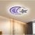Lustra LED cu telecomanda CORALIA RGB 81W, Luna si Stea, lumina Rece/Calda/Neutra Dimabila Alb ModernLight Concept