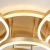 Lustra LED cu telecomanda RIGA LILITH 94W, 3 Cercuri, lumina Rece/Calda/Neutra, Dimabila, Auriu Lucios ModernLight Concept