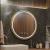 Oglinda LED Rotunda, 60cm, Celeste Royale Gold Eleve MotionGlow Marcello, Sistem Dezaburire, Ceas & Termometru, Dimabila, Curea Detasabila ModernLight Concept