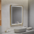 Oglinda LED Rectangulara, 60x80cm, Verite Royale Gold MotionGlow Marcello, Sistem Dezaburire, Ceas & Termometru, Dimabila ModernLight Concept