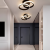 Lustra LED VERTEX CIRCULA 24W, 2 Cercuri, lumina Rece/Calda/Neutra, Negru ModernLight Concept