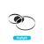 Lustra LED cu telecomanda ELISABETH 71W, 2 Cercuri, lumina Rece/Calda/Neutra, Dimabila, Negru ModernLight Concept