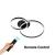Lustra LED cu telecomanda ELISABETH 71W, 2 Cercuri, lumina Rece/Calda/Neutra, Dimabila, Negru ModernLight Concept