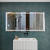 Oglinda LED Rectangulara, 120x60cm, Verite MotionGlow Marcello, Sistem Dezaburire, Ceas & Termometru, Dimabila ModernLight Concept