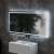 Oglinda LED Rectangulara, 120x60cm, Verite MotionGlow Marcello, Sistem Dezaburire, Ceas & Termometru, Dimabila ModernLight Concept