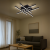 Lustra LED cu Telecomanda Aroldo, 63W, 6 Elemente, Liniara, lumina Rece/Calda/Neutra, Dimabila, Negru ModernLight Concept