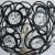 Lustra Vera, 1*E27, Negru, Metal si Cristal ModernLight Concept