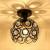 Lustra Vera, 1*E27, Negru, Metal si Cristal ModernLight Concept