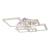 Lustra LED cu telecomanda si cristal NOVA RHOMBA RGB 178W, 6 Patrate, lumina Rece/Calda/Neutra, Dimabila, Crom Lucios ModernLight Concept
